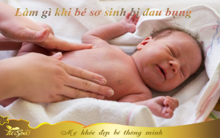 Phải làm gì khi bé sơ sinh đau bụng